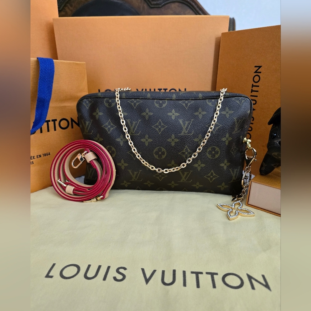 AUTHENTIC LOUIS VUITTON Monogram Trousse Cosmetic Crossbody Bag - Picture 3 of 17